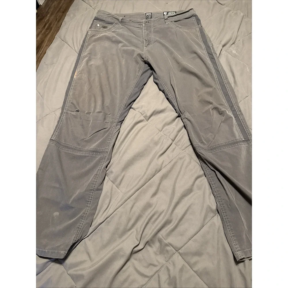 Kuhl Radikl Pants Mens 38x32 Gray Stretch Hiking Outdoor Workwear 7 Pocket - Picture 2 of 14